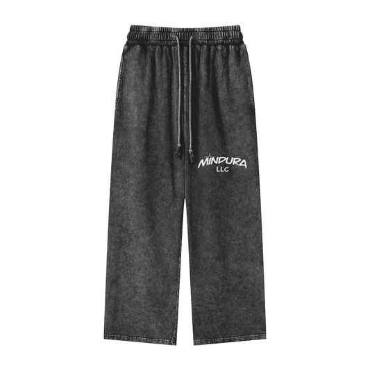 Acid Wash Straight Leg Pants